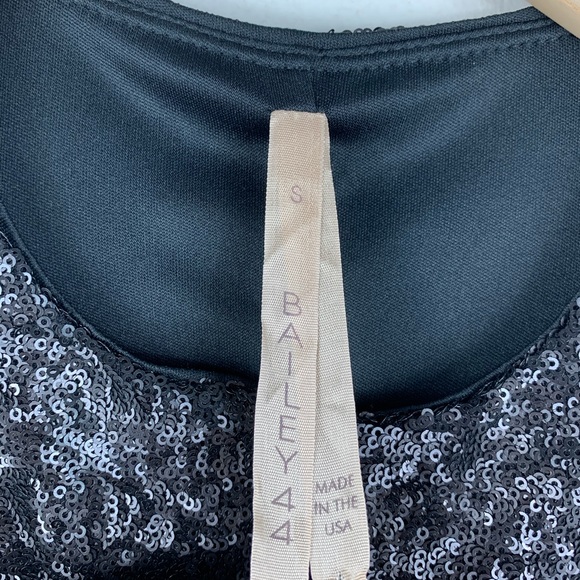 Bailey 44 | Black Sequins Bodycon Dress | Size Small - Picture 6 of 8